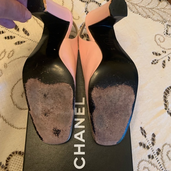 Chanel 60s 70s Two-Tone Slingbacks 6.5 N Pink - Picture 16 of 16